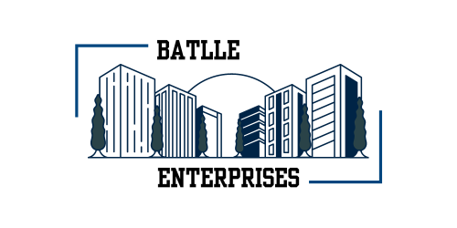 the logo for battle enterprises